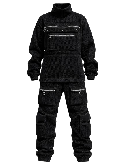 Mesh Anorak Cargo Set